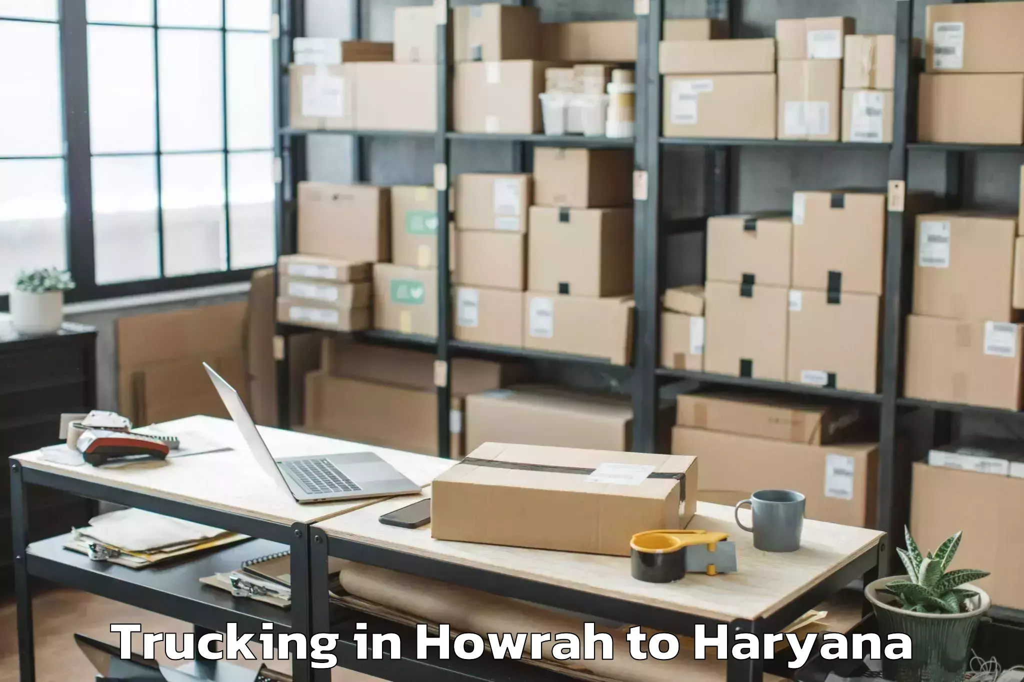 Book Howrah to Ambience Mall Gurgaon Trucking Online